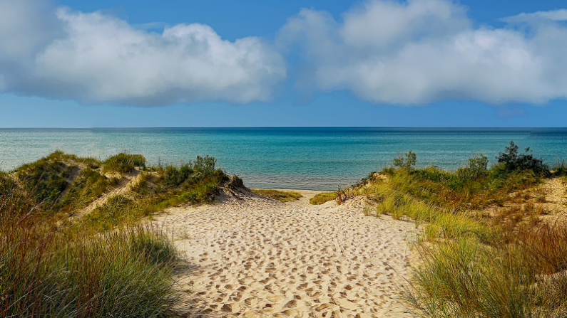 Take a cross country train trip to Indiana Dunes National Park near Chicago